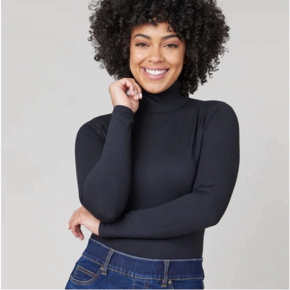 SPANX Suit Yourself Turtleneck Thong Bodysuit - Picture 3 of 13